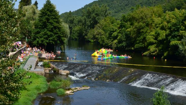 Baignade à Laguépie dans le Viaur