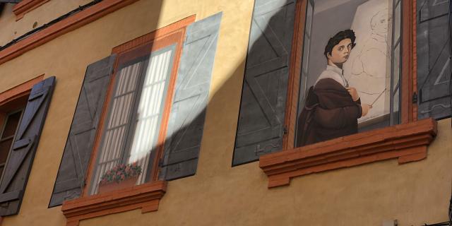 Street Art Montauban-Ingres en trompe l'oeil