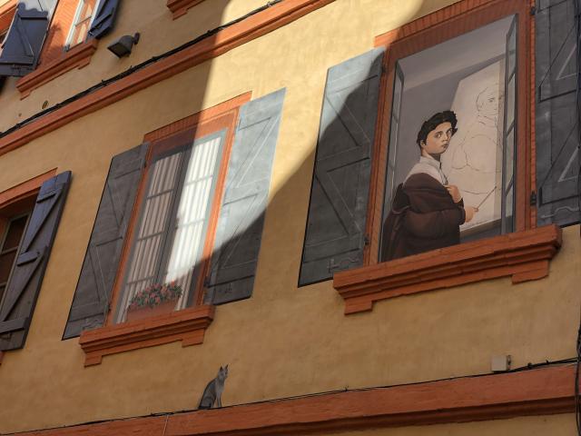 Street Art Montauban-Ingres en trompe l'oeil