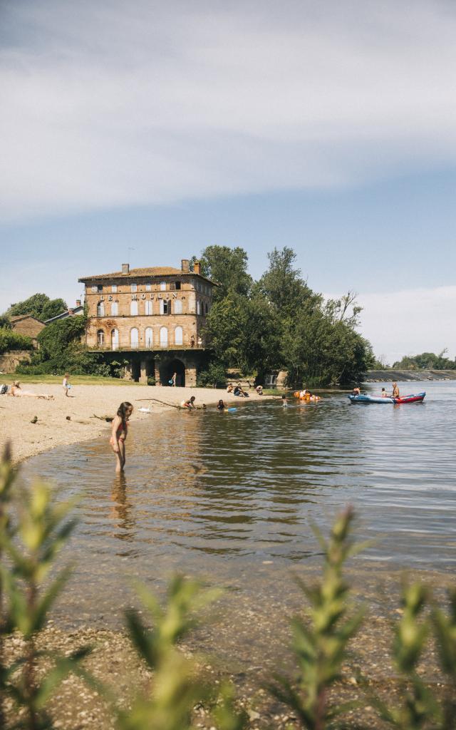 Baignade aménagée à la plage d'Ardus