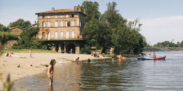 Baignade aménagée à la plage d'Ardus