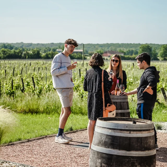 Dégustation de vins au Château Boujac