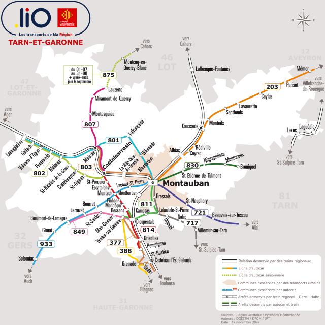 Lignes de bus Tarn-et-Garonne 2023