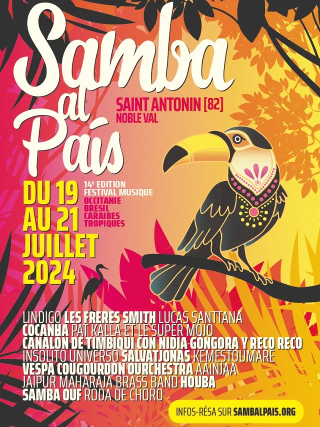 Affiche Festival Samba Al Pais 2024