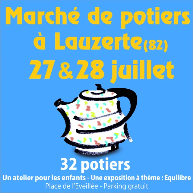 Marché de Potiers à Lauzerte