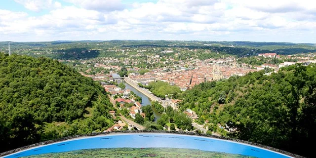 Point de vue du Calvaire à Villefranche De Rouergue