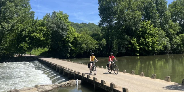 Gué de Piquecos à vélo