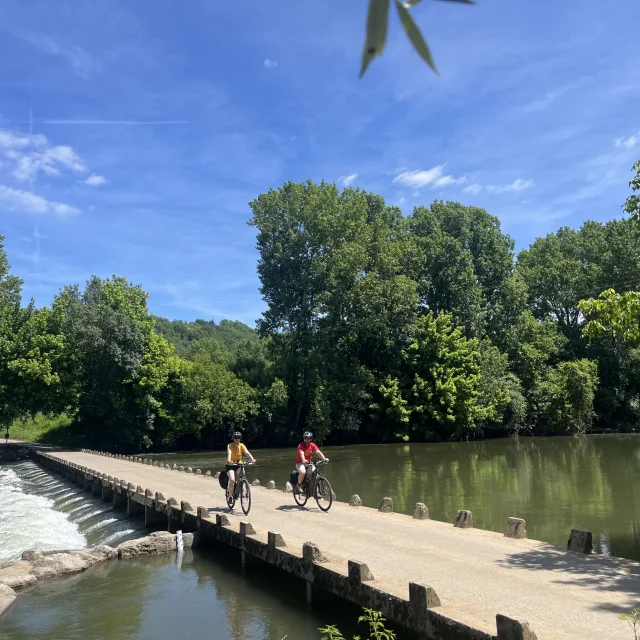 Gué de Piquecos à vélo