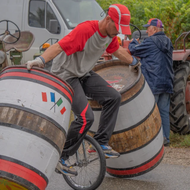 Rouleurs de Barriques au Domaine de Montels